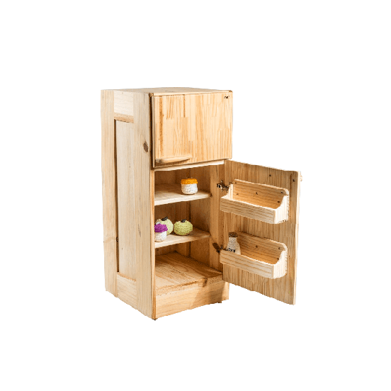 Geladeira de madeira